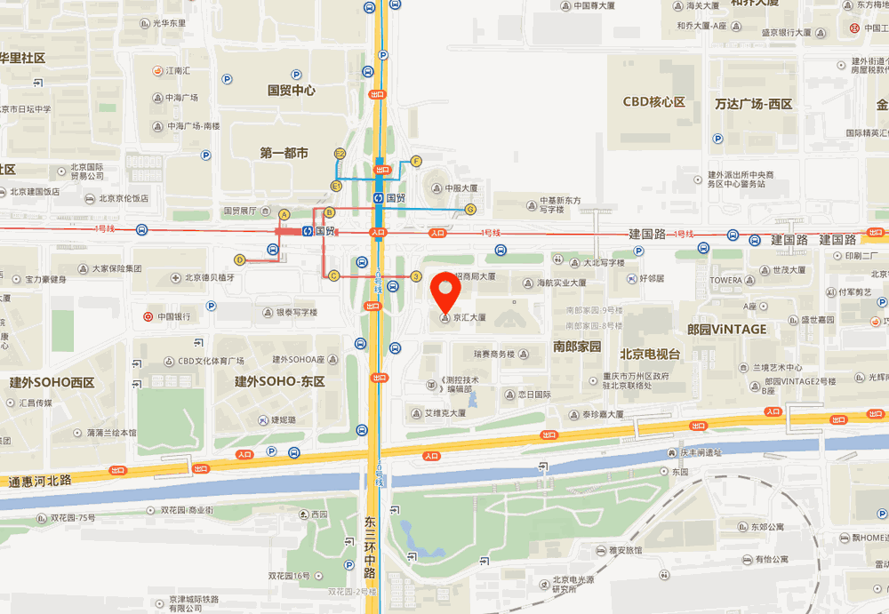 京汇大厦位置地图